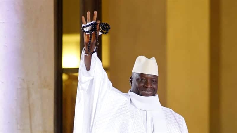Former Gambian President, Yahya Jammeh. Image Courtesy: Benoit Tessier/Reuters